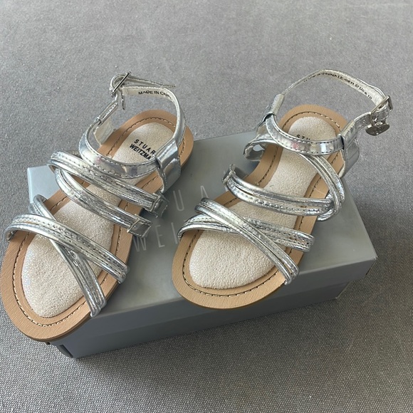 NEVER WORN Stuart Weitzman girls sandals - Picture 1 of 3